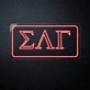 Sigma Lambda Gamma ΣΛΓ LED Neon Sign Celebrating Sisterhood and Empowerment