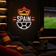 Spain Soccer LED Neon Sign Spanish Crown Football Neon Light Wall Decor for Sports Bar Game Room