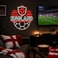 England Soccer LED Neon Sign English Flag Football Shield Neon Light Wall Decor for Sports Bar Game Room