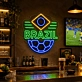 Brazil Soccer LED Neon Sign Brazilian Flag Football Neon Light Wall Decor for Sports Bar Game Room
