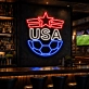 USA Soccer LED Neon Sign American Star Football Neon Light Wall Decor for Sports Bar Game Room