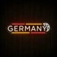 Germany Soccer LED Neon Sign German Flag Football Neon Light Wall Decor for Sports Bar Game Room