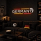 Germany Soccer LED Neon Sign German Flag Football Neon Light Wall Decor for Sports Bar Game Room