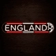 England Soccer LED Neon Sign English Football Neon Light Wall Decor for Sports Bar Game Room