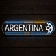 Argentina Soccer LED Neon Sign Argentine Football Neon Light Wall Decor for Sports Bar