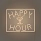 Customize Happy Hour LED Neon Sign