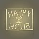 Customize Happy Hour LED Neon Sign