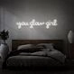 You Glow Girl Neon Light Writing