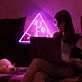 Couple Kissing Aesthetic LED Light Sign