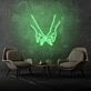 Intertwined Little Finger Aesthetic Neon Light
