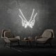 Intertwined Little Finger Aesthetic Neon Light