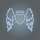 Angel Heart LED Neon Sign