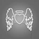 Angel Heart LED Neon Sign