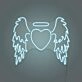 Angel Heart LED Neon Sign