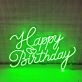 Happy Birthday Neon Sign