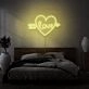 Arrow Heart Love Custom Neon Sign