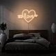 Arrow Heart Love Custom Neon Sign