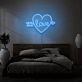 Arrow Heart Love Custom Neon Sign