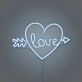 Arrow Heart Love Custom Neon Sign