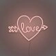 Arrow Heart Love Custom Neon Sign