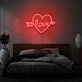 Arrow Heart Love Custom Neon Sign
