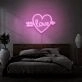 Arrow Heart Love Custom Neon Sign