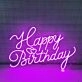 Happy Birthday Neon Sign