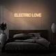 Electric Love Neon Lettering