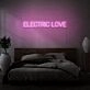 Electric Love Neon Lettering