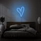 Neon heart light for room