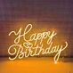 Happy Birthday Neon Sign