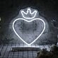 Heart with crown LED neon sign