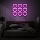 Nine Hearts LED Neon Sign