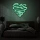 Squiggle Heart LED Neon Sign