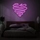 Squiggle Heart LED Neon Sign