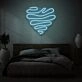 Squiggle Heart LED Neon Sign