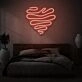 Squiggle Heart LED Neon Sign