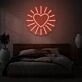 Heart with rays LED neon sign