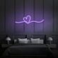 Heart Doodle Neon Sign