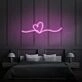 Heart Doodle Neon Sign