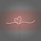 Heart Doodle Neon Sign