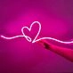 Heart Doodle Neon Sign