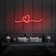 Heart Doodle Neon Sign