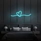 Heart Doodle Neon Sign