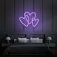 Three Hearts Custom Neon LED Light