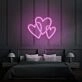 Three Hearts Custom Neon LED Light