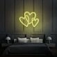 Three Hearts Custom Neon LED Light