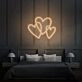 Three Hearts Custom Neon LED Light