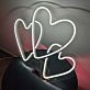 Three Hearts Custom Neon LED Light