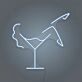 Martini Glass LED Neon Sign